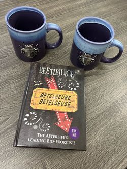 Beetlejuice Collector Bundle - TUBBZ, 2 Mugs, Puzzle, Door Cover + Book
