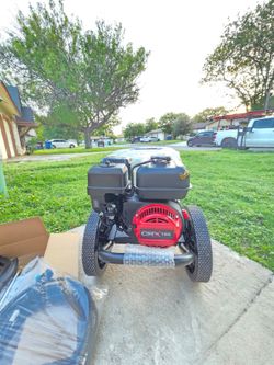 New!3100 PSI 2.4 GPM Gas Pressure Washer, Soap Tank, Reliable Residential Cold Water Power Cleaner