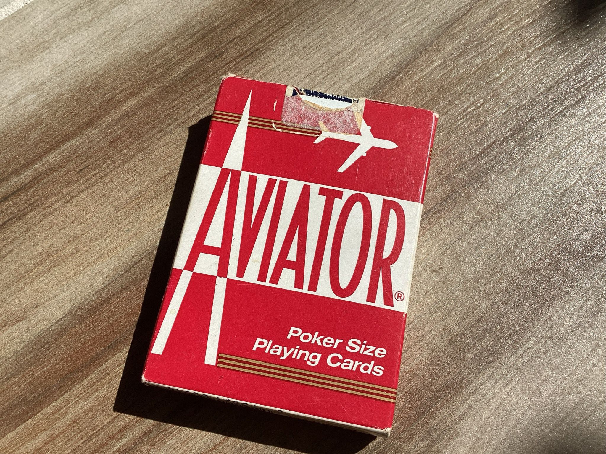 Aviator Red Poker Size 914 Playing Cards, Played In Terrible’s Hotel Casino