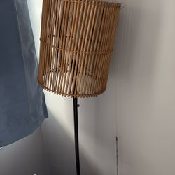 Dim Night Standing Wicker Style Lamp