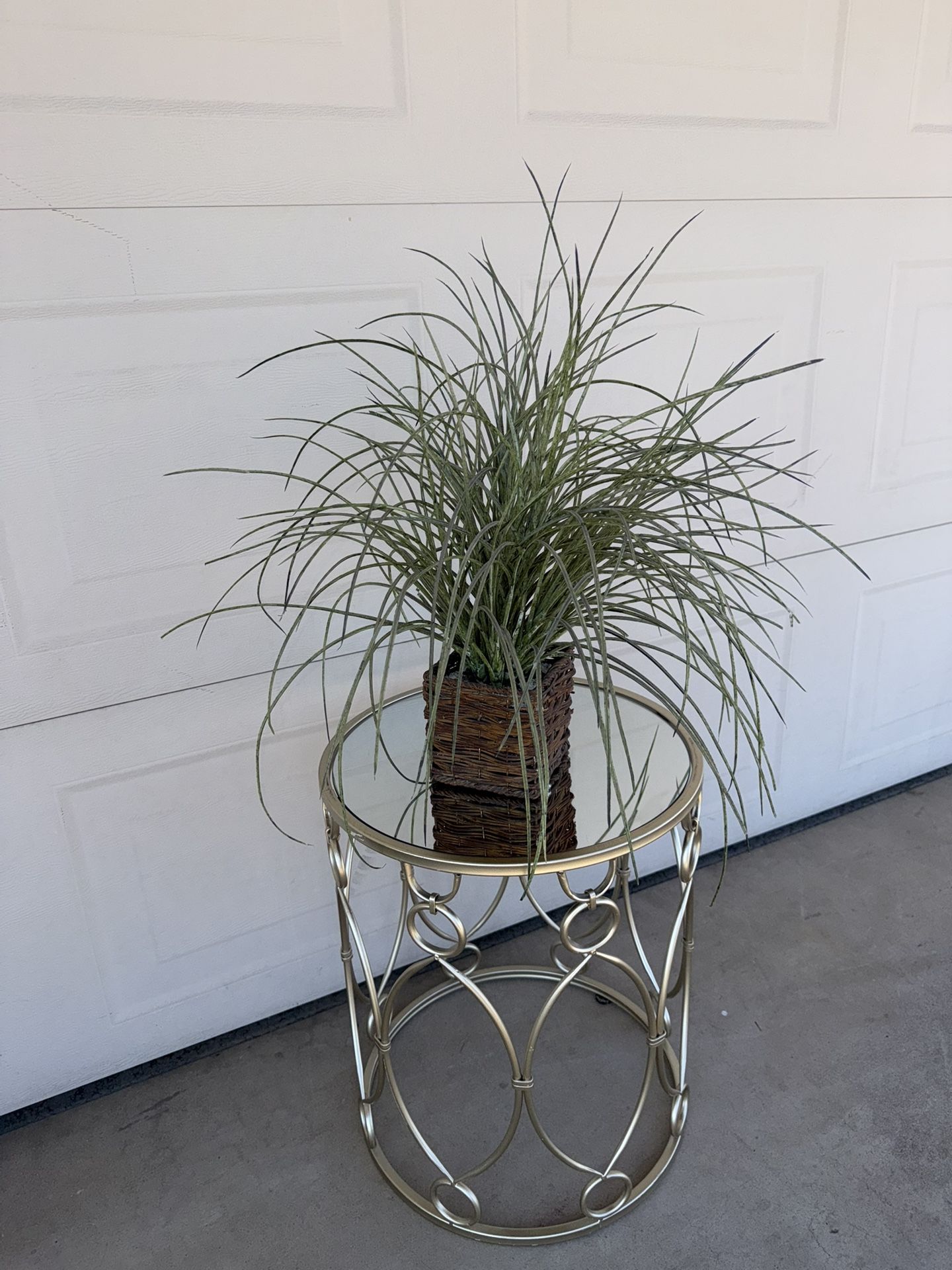 Mirrored Side Table And Wall Decor $ 25 Each