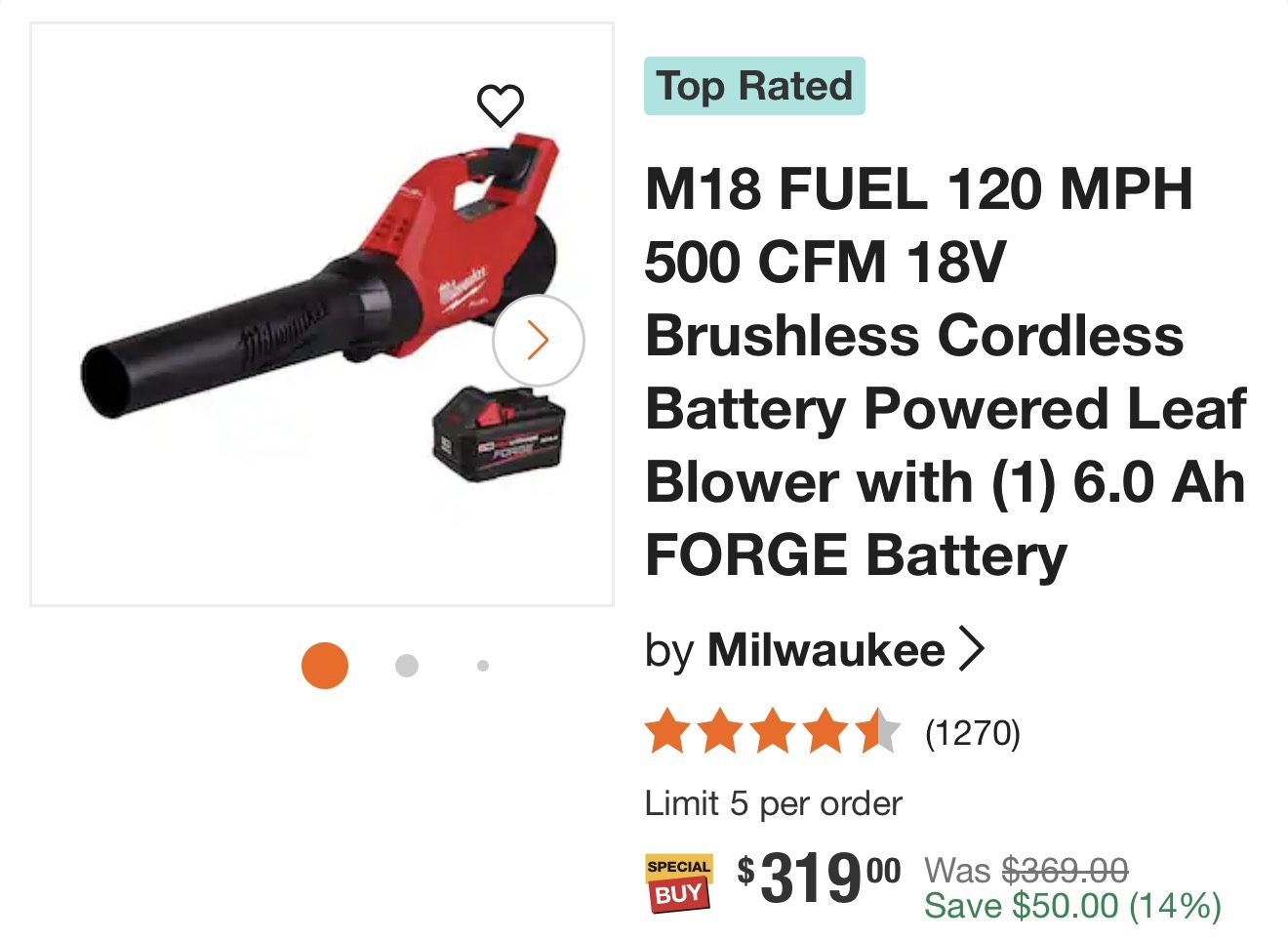 M18 FUEL 120 MPH 500 CFM 18V Brushless Cordless Battery Powered Leaf Blower