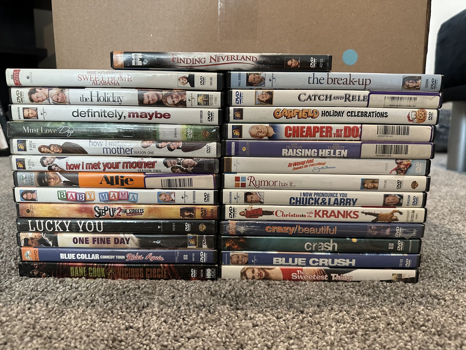 DVDs Mix Of Comedy And Romance And Others- $10 For ALL