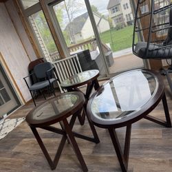 Coffee Table With Two  Side Tables