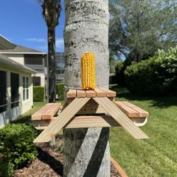 Squirrel Feeder Picnic Table