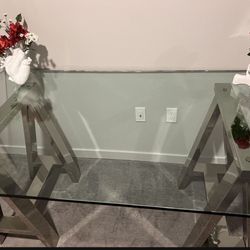 Williams Sonoma Mason Glass Top Desk
