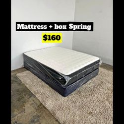 Mattress + Box Spring $160 Only 