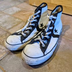 Leather Converse High-tops Size 12