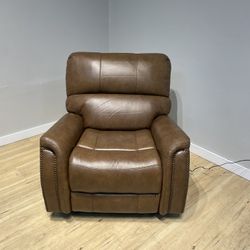 Brown Leather Recliner Chair