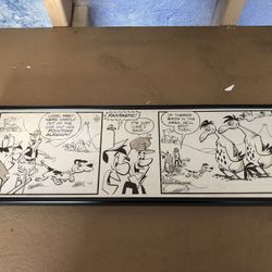 The Flintstones - Daily Comic Strip Original Art 1980’s