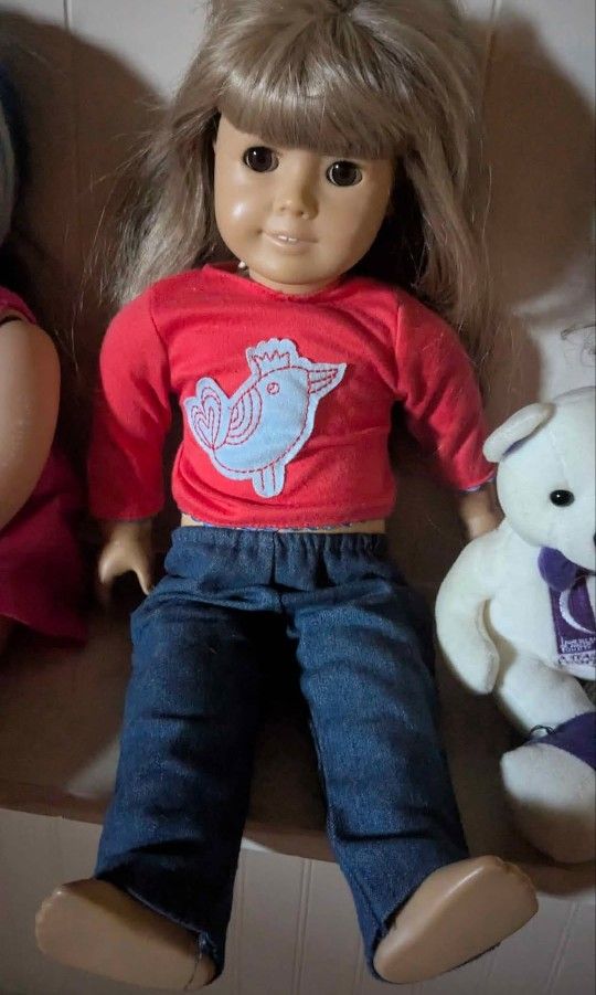 American Girl 18" Blonde Hair, Brown Eyes, Discontinued!