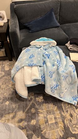 Disney cozy blanket with hood.