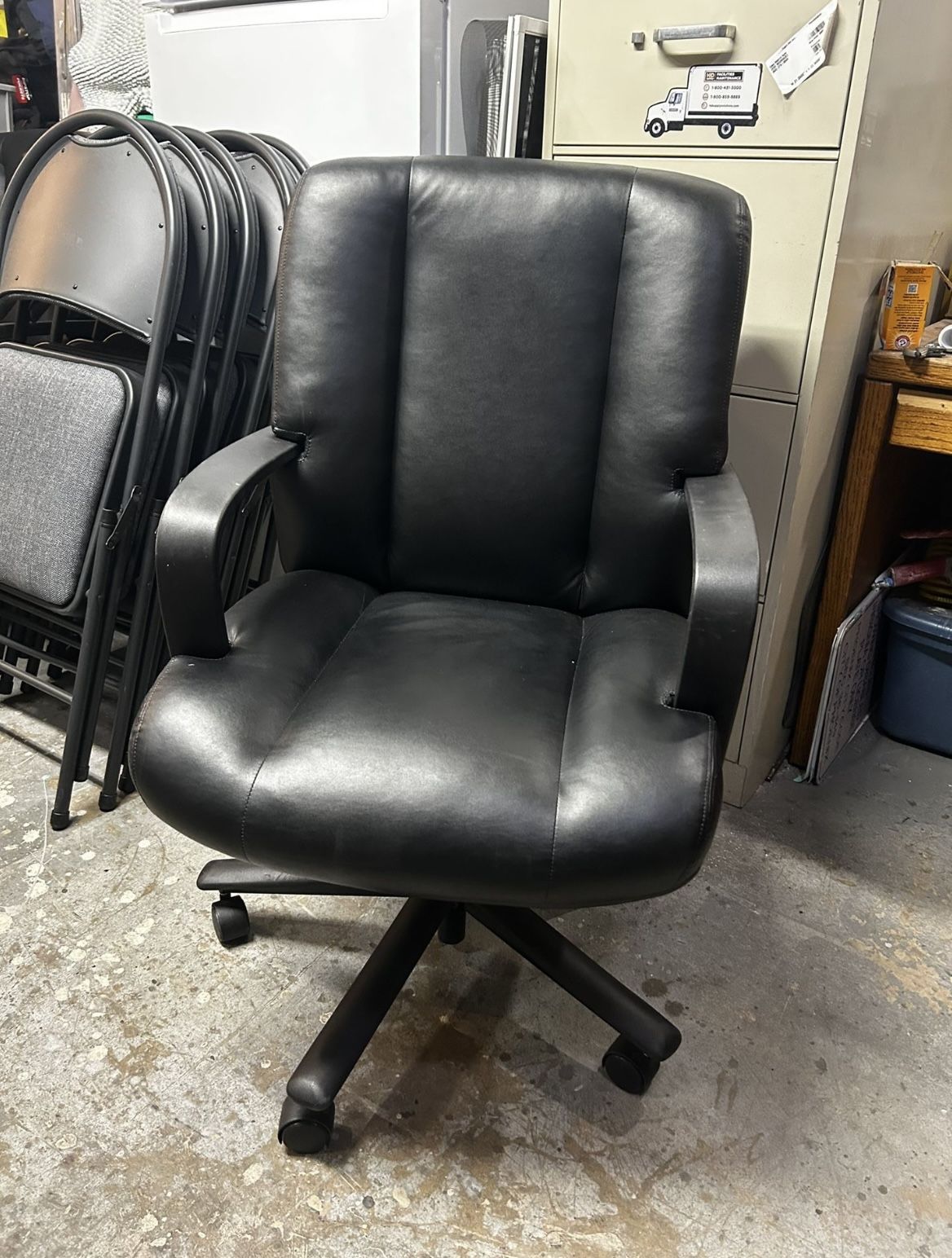 Leather Office Chair 1/$50 3/$20 OBO