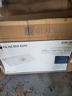 Vanity with back splash