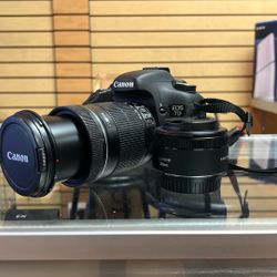 Canon 7D With 18-135mm And 50mm Lens 