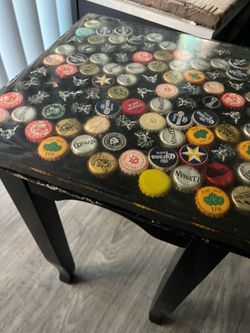 Bottle cap table