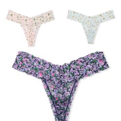 NWT 3 Lace Thong Panty Victoria’s Secret size M