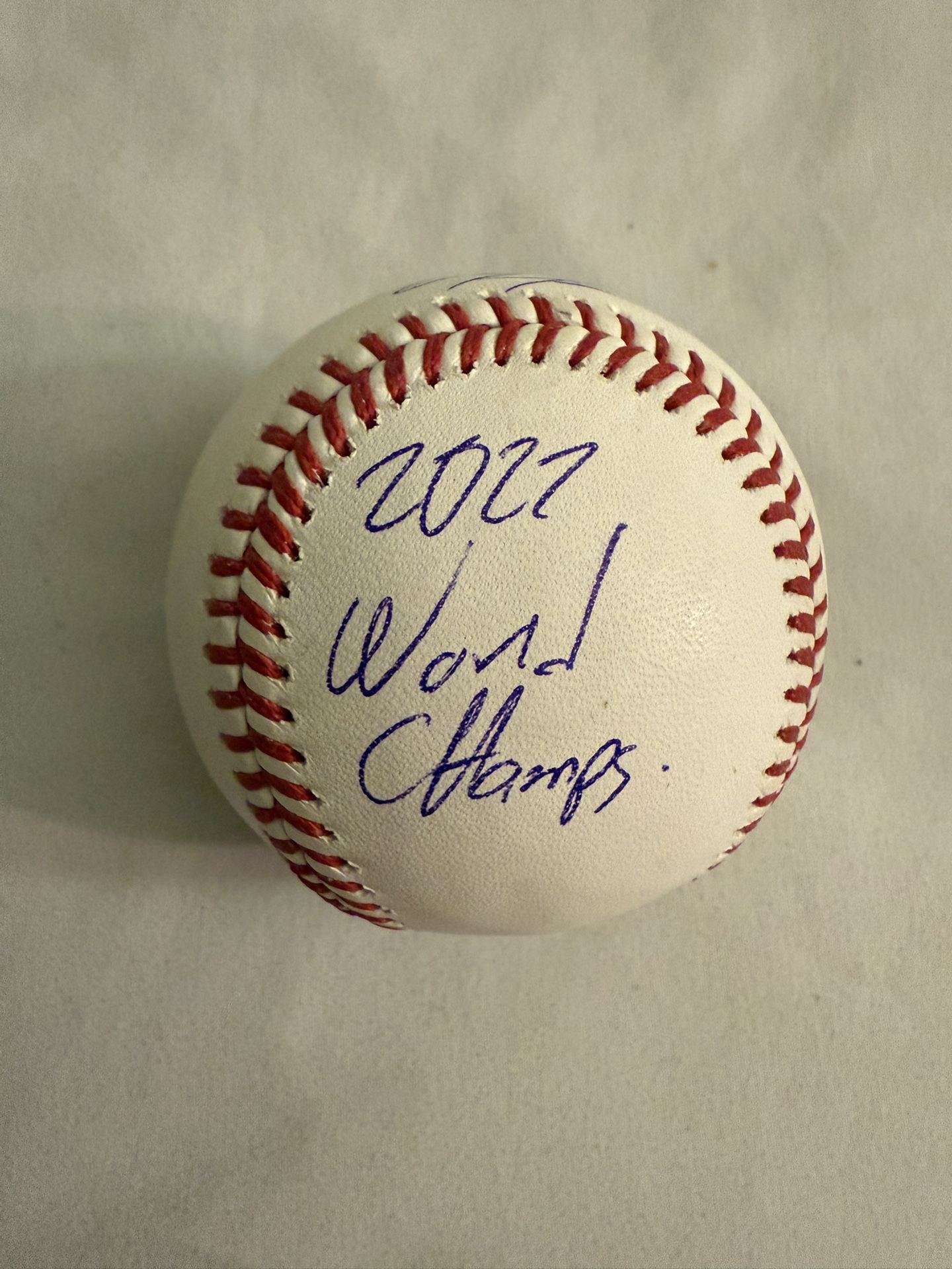 José Urquidy #65 2022 world champs Autographed signed baseball