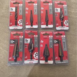 Milwaukee Step Drill Bits Bundle (Jam-Free, Cobalt, Impact)
