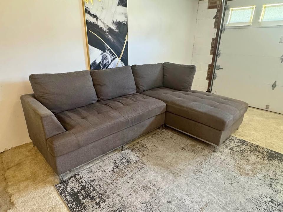 Gray 3-Seater Sectional Sofa