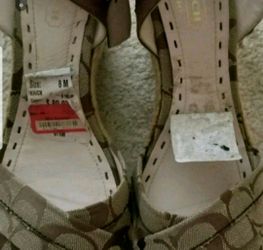 ***AUTHENTIC COACH ESPADRILLE WEDGES