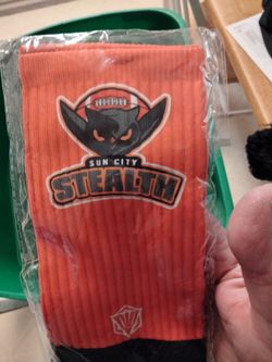 Sun City Stealth Football Team Socks NEW!