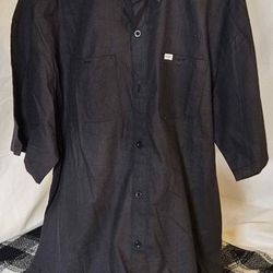Men's Wrangler Black Button Down Shirt Size XLT 