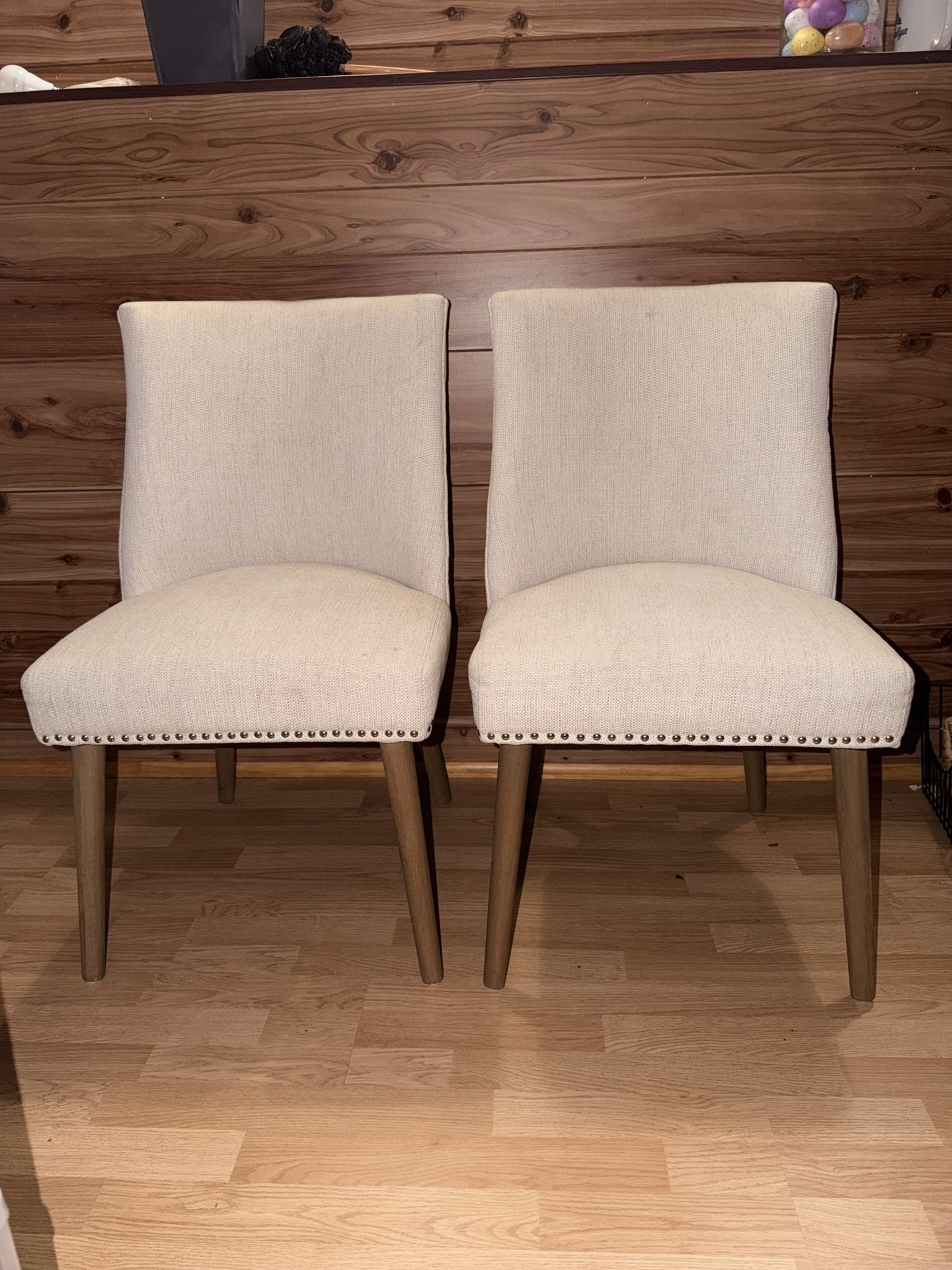 4 Upholster Dinning Chairs & Round Table