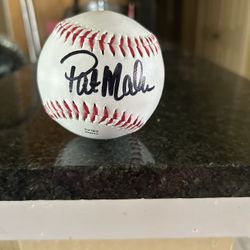 Pat Mahomes Autographed Rawlings Baseball 