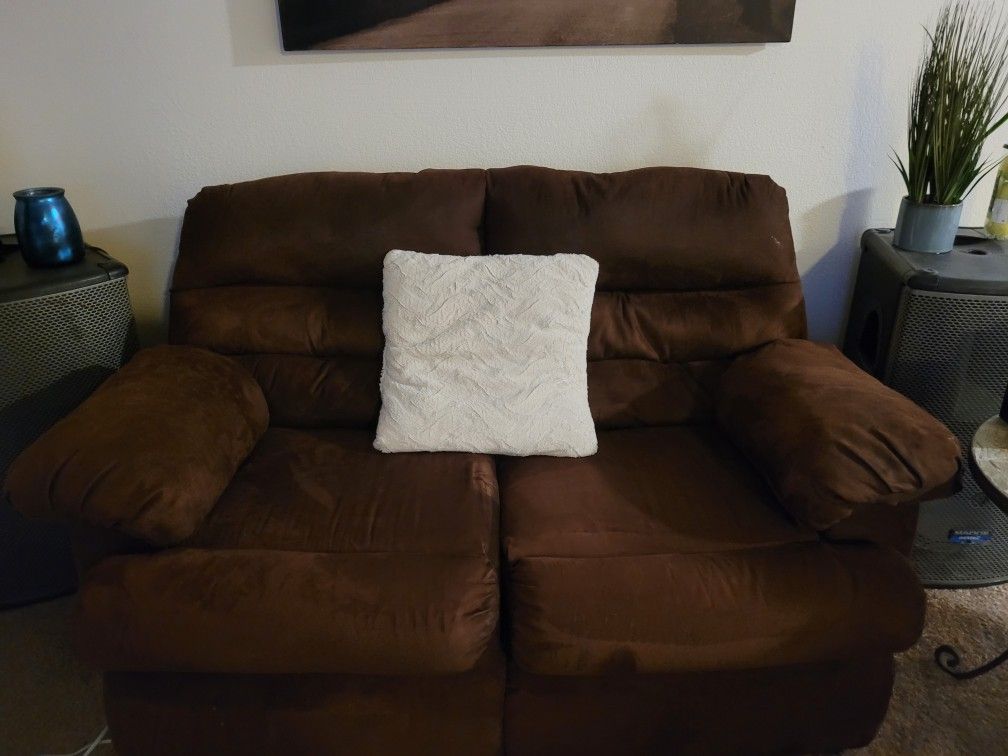 Brown Love Seat