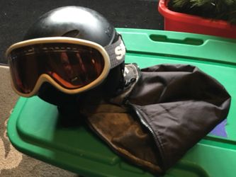 Kids helmet and goggles 25.00 obo