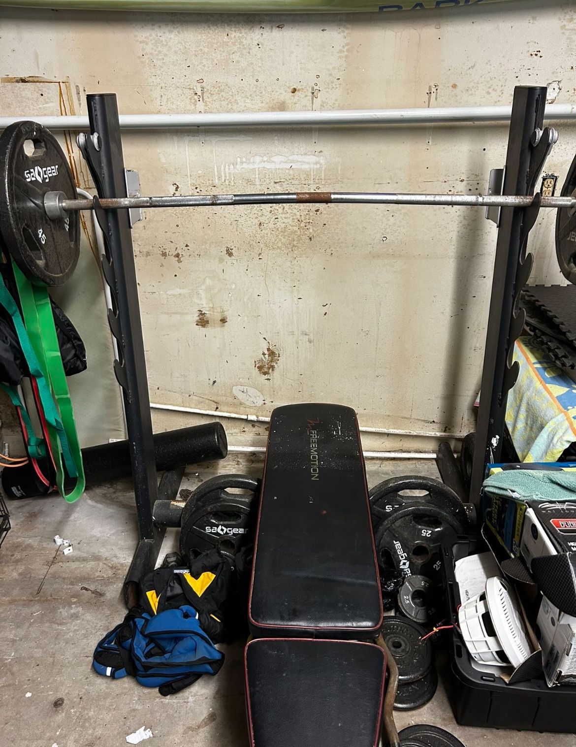 Bench Press And Barbell Rack!