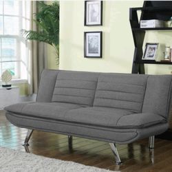 🌟BEUTIFUL & COMFORTABLE Upholstered Sofa Bed with Pillow-top Seating Grey 👍FREE FINANCING AVAILABLE 👉 0️⃣ DOWN PAYMENT ❗NO CREDIT CHECK❗ 