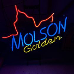 Molson Golden Canadian Beer Neon Sign Vintage