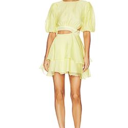 Bardot Yellow Dress