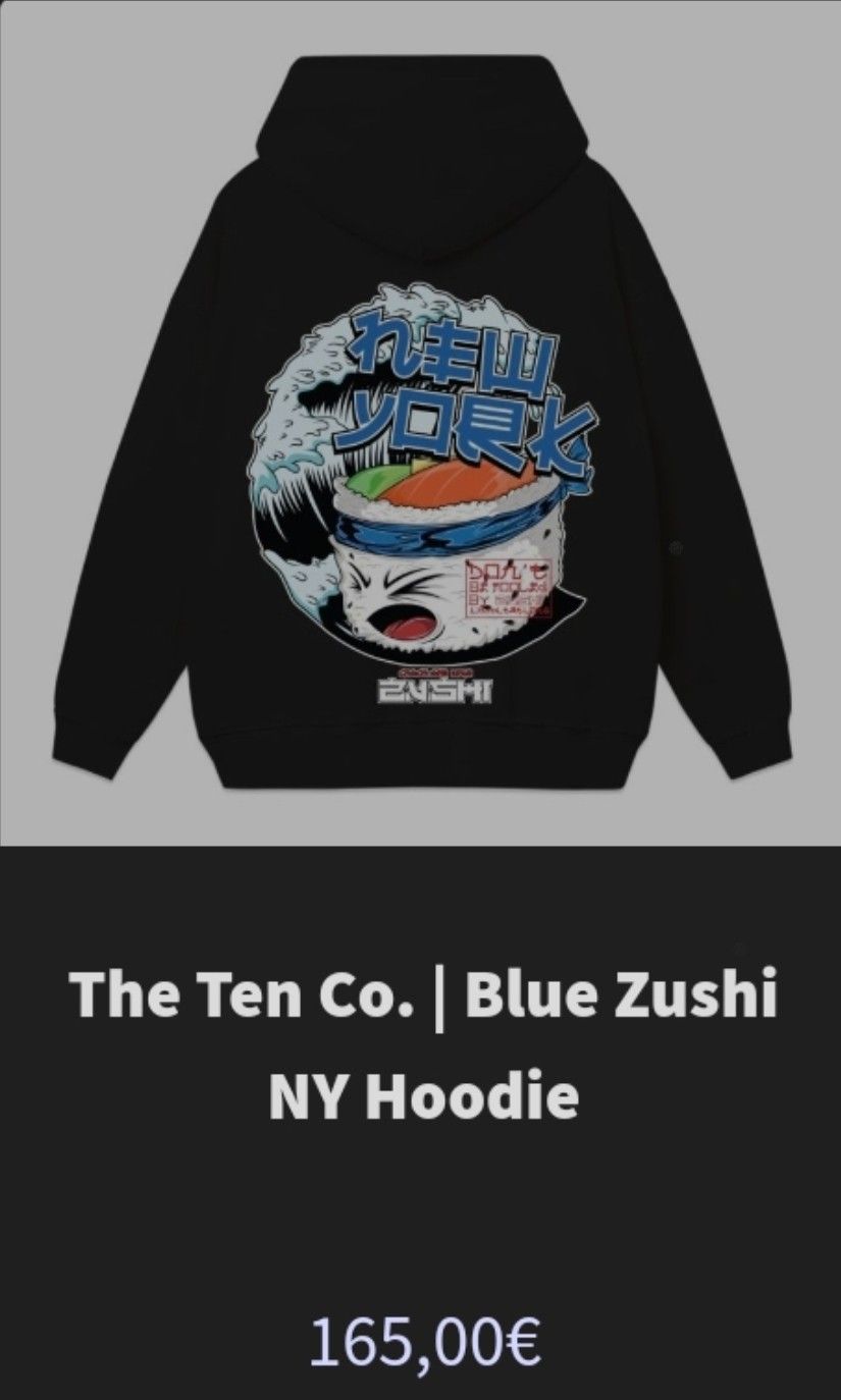 The Ten Co. Blue Zushi Hoodie's