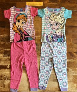 NEW Disney Frozen Anna & Elsa 4-Piece Pajama Set - Girls 2T
