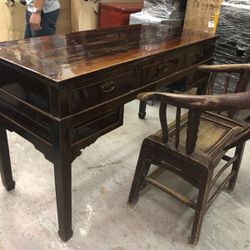 Antique Chinese Desk and Chair