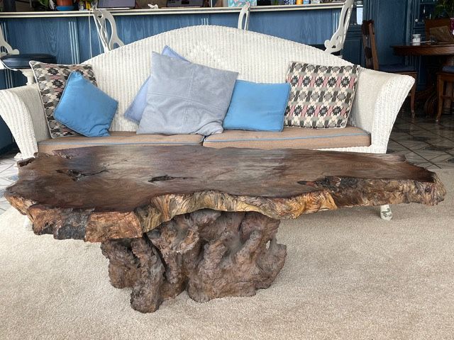 Burl Wood Stump Table