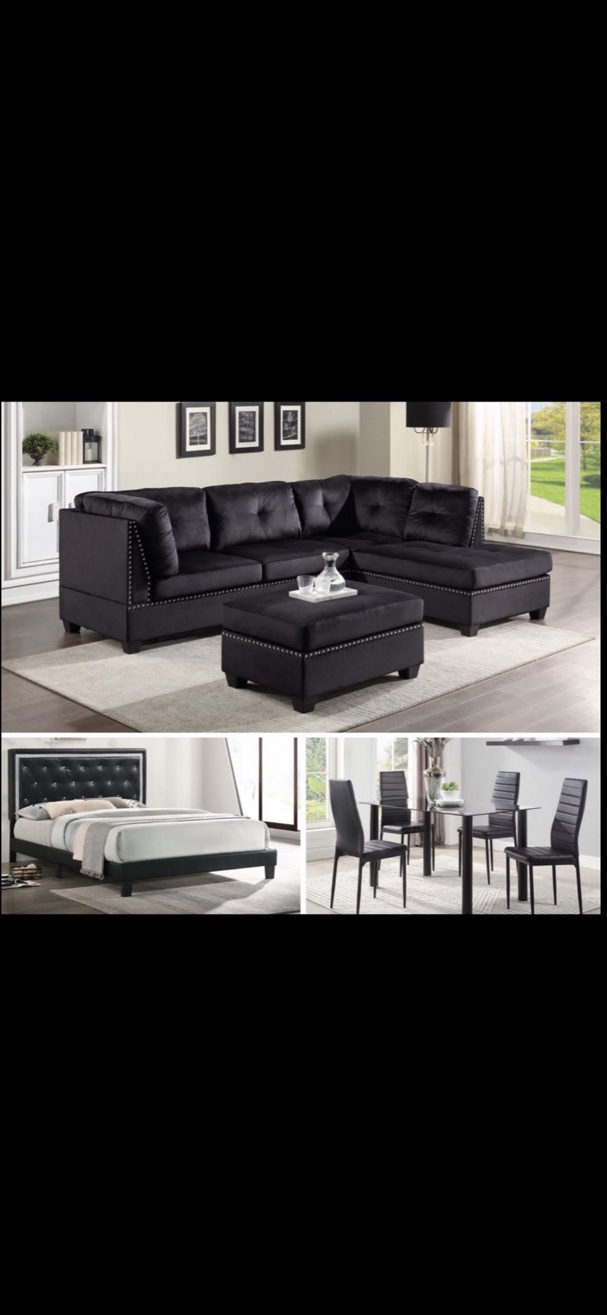 New 3 Room Package With King Furniture