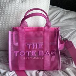 Marc Jacobs’s Pink Mesh Tote Bag