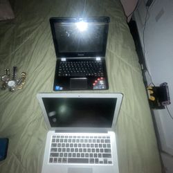MacBook + Lenovo Flex touchscreen laptop – great condition – must sell this week