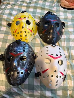 Jason Voorhees Hockey Masks Set of 4 Halloween Costume