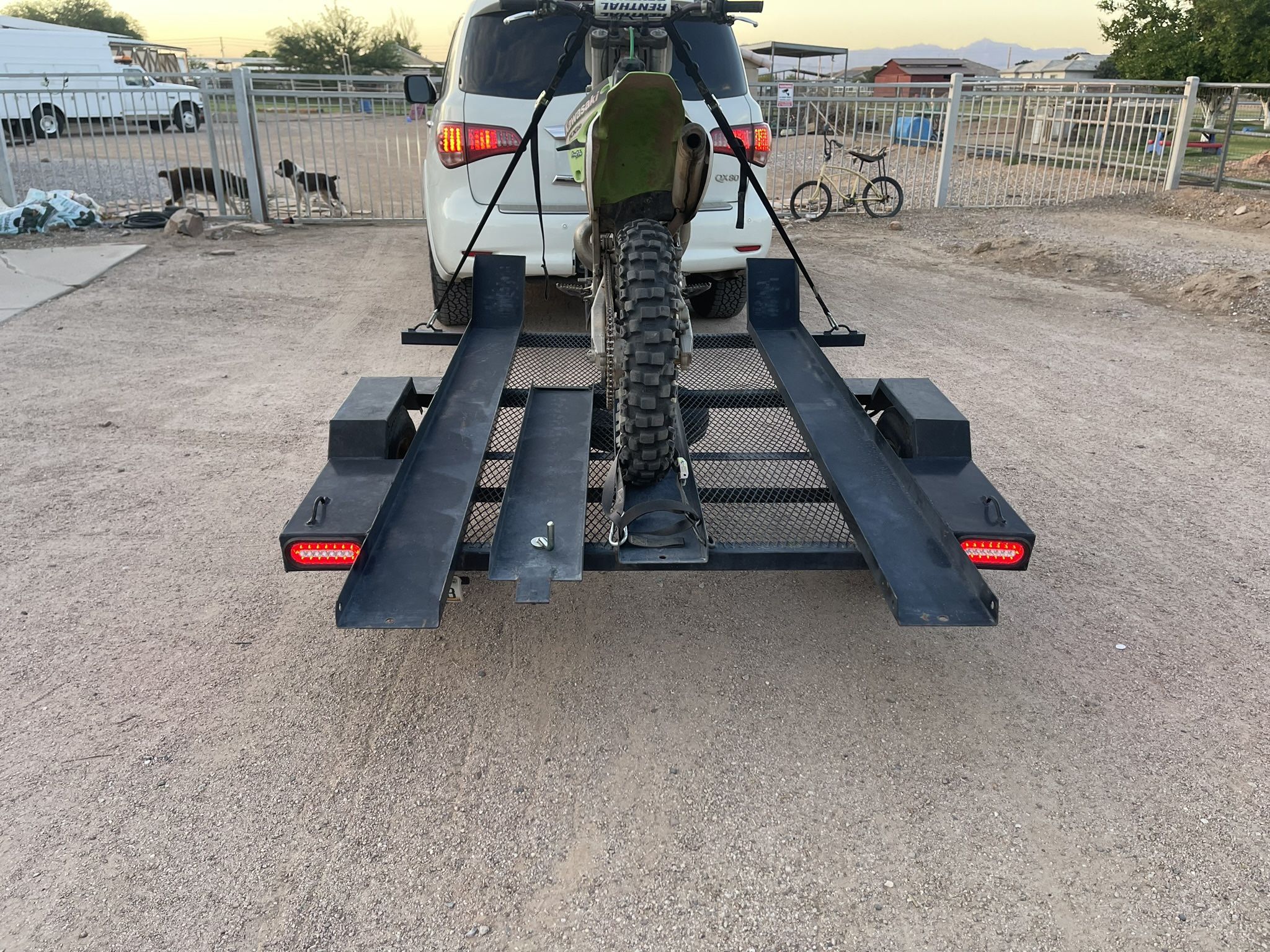 Echo Motorcycle Dirt Bike 3 Rail Trailer