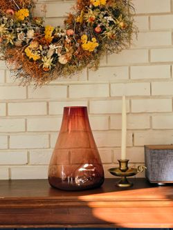 Blown glass vase
