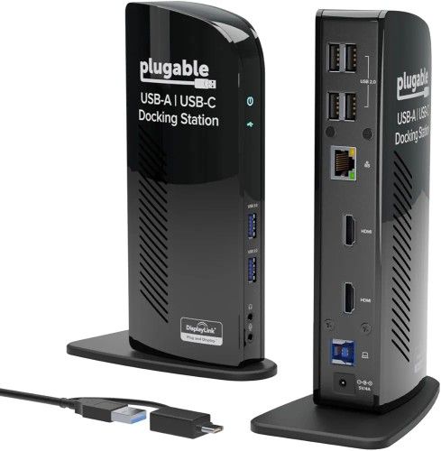 Plugable USB 3.0 Universal Laptop Docking Station Dual HDMI Monitor