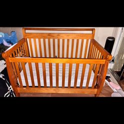 Cuna Para Bebé Con Colchón 