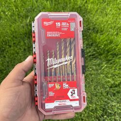 Milwaukee Packout Red Helix Drill Bits