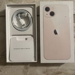 iPhone 13 pink ***BOX AND CHARGER ONLY***