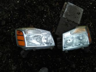 Nissan Titan Armada headlights OEM , nice condition
